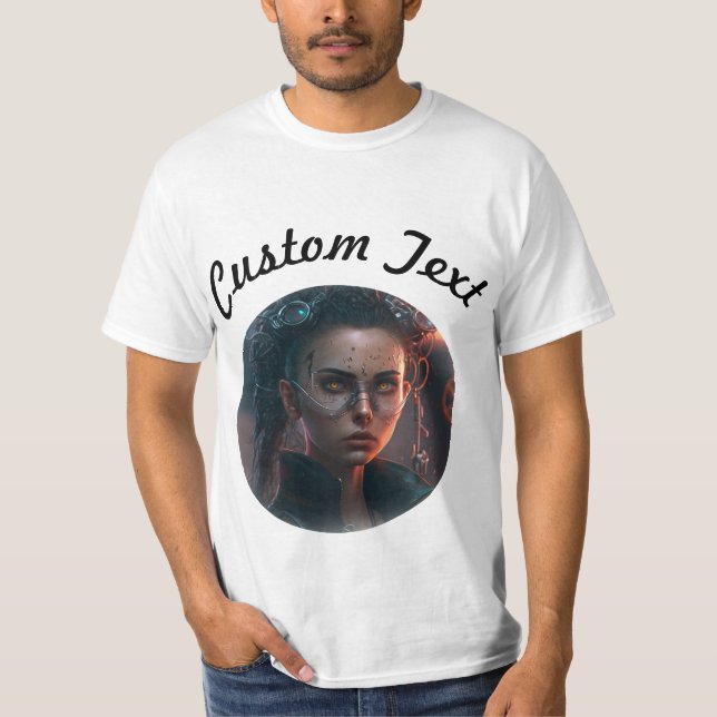 Cyberpunk Girl T-Shirt (Vorderseite)