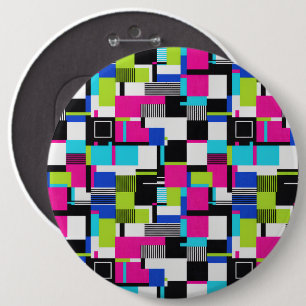 Cyberpunk-Glitch-Art-Neon-Emaille-Pin Button