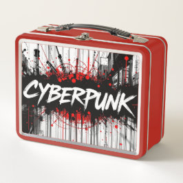 Cyberpunk Graffiti Metal Lunchbox - Streetcode