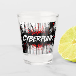 Cyberpunk-Graffiti-Shot-Glass Schnapsglas