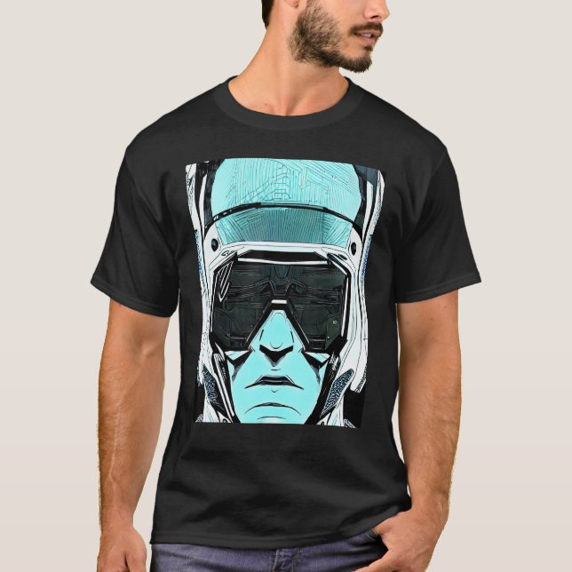 Cyberpunk Hacker Computer Geek design_7 T-Shirt (Vorderseite)