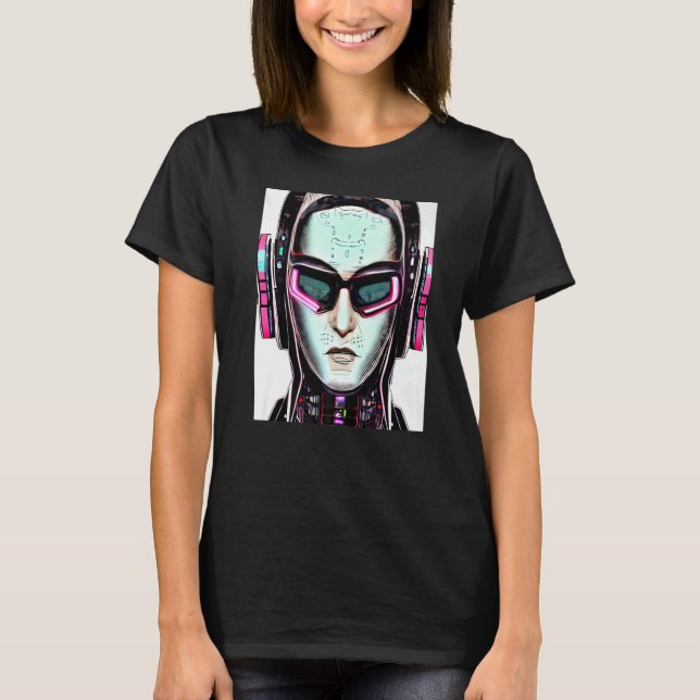 Cyberpunk Hacker Computer Geek Design Premium_6 T-Shirt (Vorderseite)