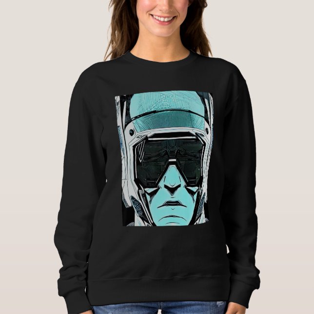 Cyberpunk Hacker Computer Geek Design Premium_9 Sweatshirt (Vorderseite)