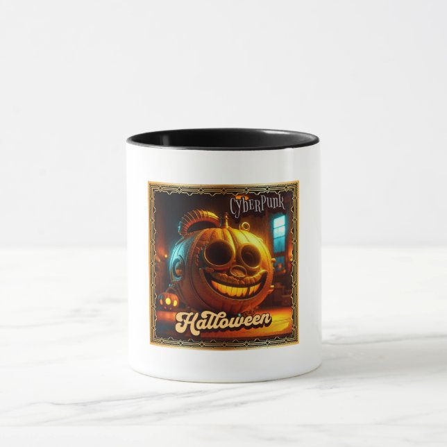 CYBERPUNK HALLOWEEN PUMPKIN TASSE (Zentrum)