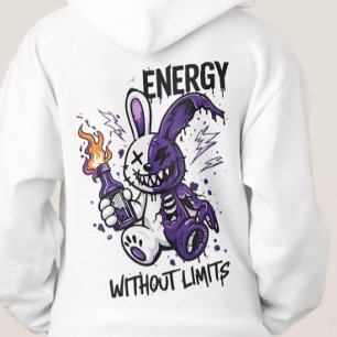 Cyberpunk-Hase Grafik - Energie ohne Grenzen S Hoodie