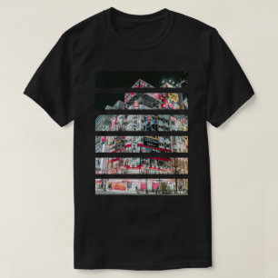 Cyberpunk Japan Stadtlandschaft T-Shirt
