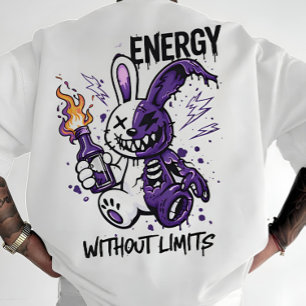 Cyberpunk Kaninchen Grafik - Energie Ohne Grenzen  T-Shirt