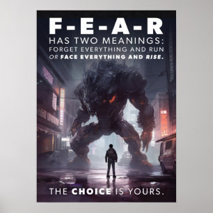 Cyberpunk - Krieger, Fitness, Workout, Erfolg Poster