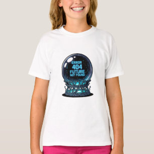 Cyberpunk Kristallkugel Zukunft Nicht Gefunden Kin T-Shirt