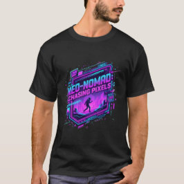 Cyberpunk Neo-Nomad Synthwave Kunst - Retro-Zukunf T-Shirt