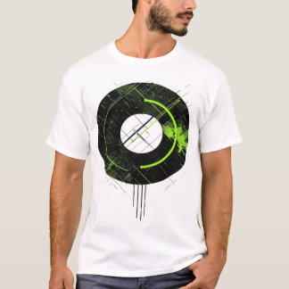 Cyberpunk Neon Grün Geometrische Glitch Techwear T-Shirt