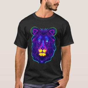 Cyberpunk Neon Light Leon Einzigartige Farbe des T T-Shirt