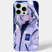 Cyberpunk Neon Puls Anime Mädchen