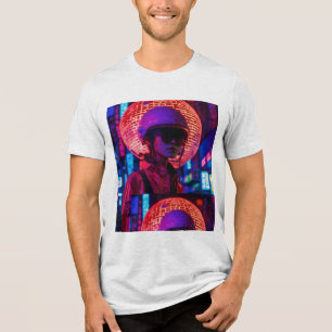 Cyberpunk Neon Samurai T - Shirt ॥