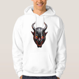 Cyberpunk Oni-Maske Hoodie - Futuristisches Japani