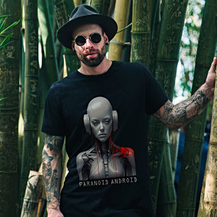 Cyberpunk-Paranoide Android-Sci-Fi-Grafik-T-Shirt T-Shirt