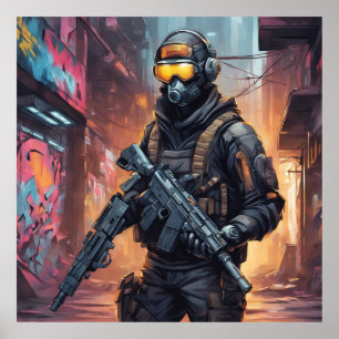 Cyberpunk-Poster Poster