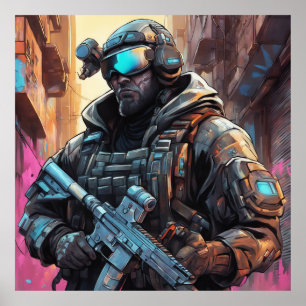 Cyberpunk-Poster Poster