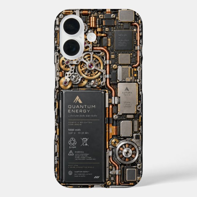 Cyberpunk Quantum Tech Leiterplatten-Handyhülle &  Case-Mate iPhone Hülle (Rückseite)