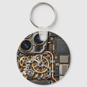 Cyberpunk Quantum Tech Leiterplatten-Handyhülle & Schlüsselanhänger