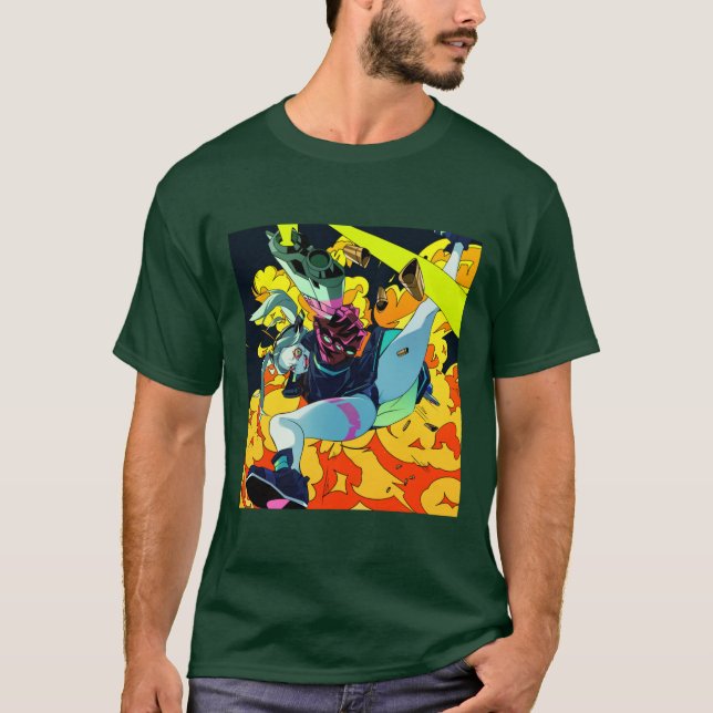 Cyberpunk Rebecca T-Shirt (Vorderseite)