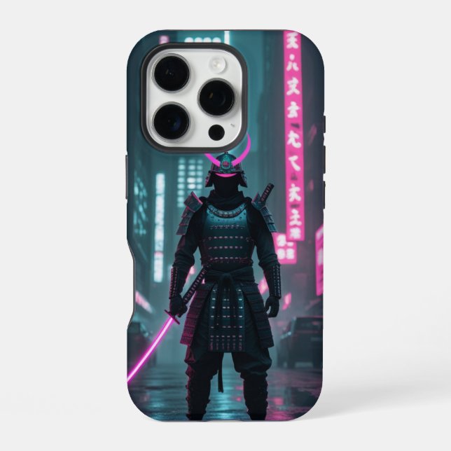 Cyberpunk / Retro Aesthetic Design iPhone Hülle (Rückseite)