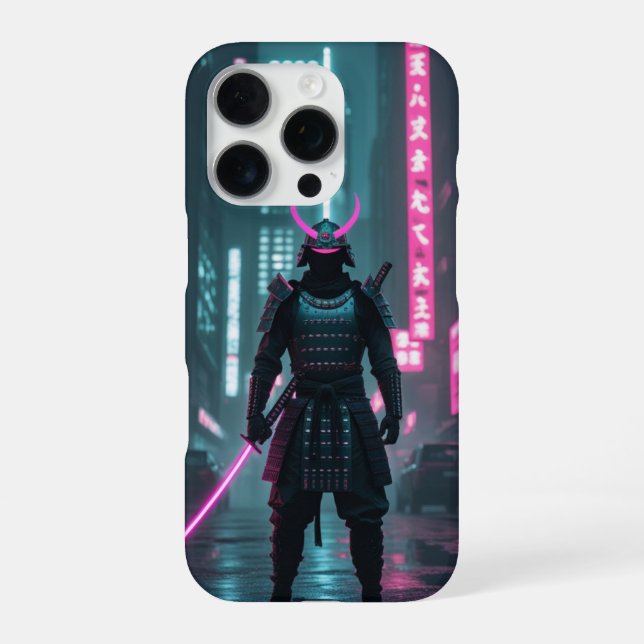 Cyberpunk / Retro-Ästhetik-Design iPhone Hülle (Rückseite)