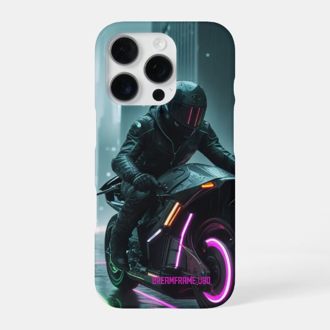 Cyberpunk / Retro-Ästhetik-Design iPhone Hülle (Rückseite)