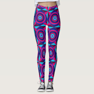 Cyberpunk Retro Grid Leggings