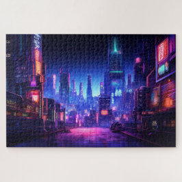 Cyberpunk Rooftop Tokio Puzzle