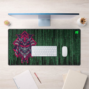 Cyberpunk-Samurai-Matrix-Schreibtischunterlage Schreibtischunterlage