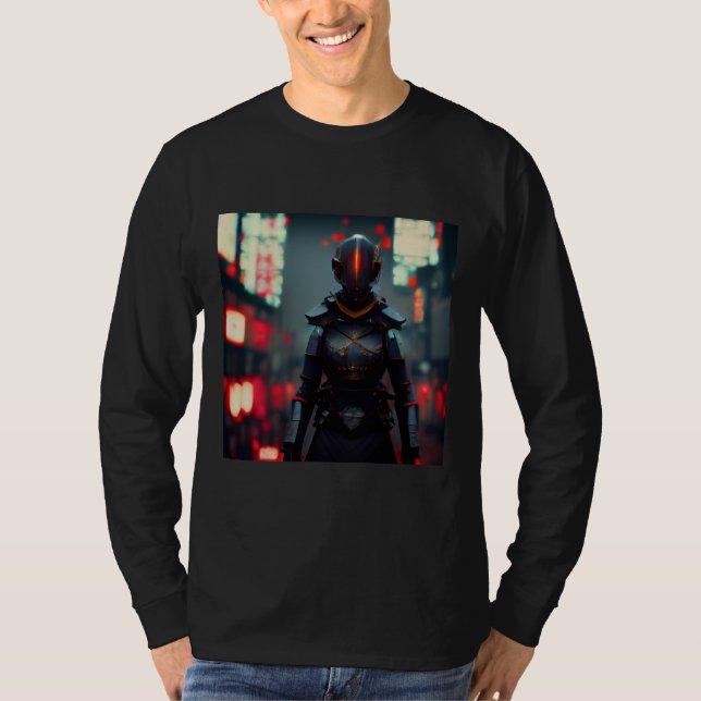 Cyberpunk Samurai T-Shirt (Vorderseite)