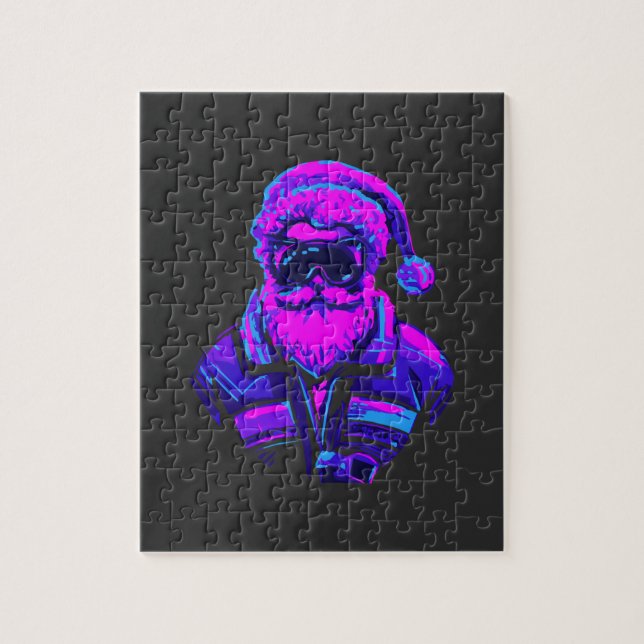 Cyberpunk Santa Claus Puzzle (Vertikal)