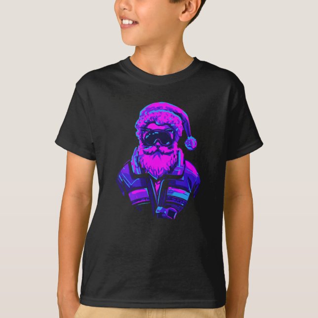 Cyberpunk Santa Claus T-Shirt (Vorderseite)
