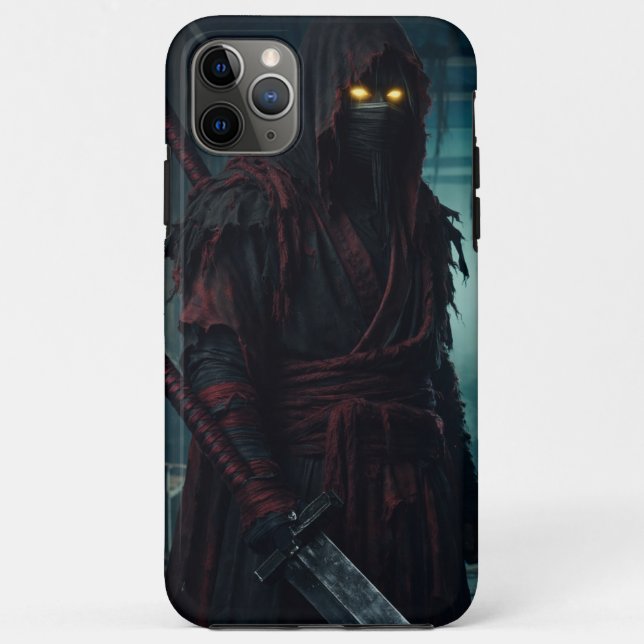 Cyberpunk-Shadow-Ninja-Anime-Style-Handyhülle Case-Mate iPhone Hülle (Rückseite)