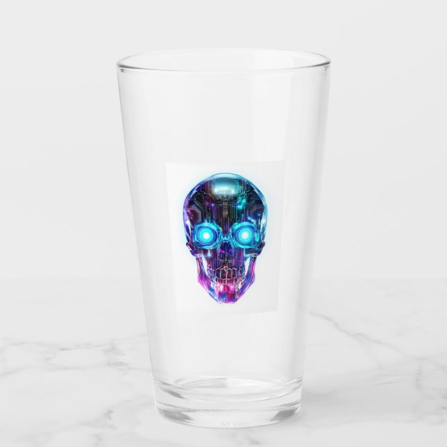 Cyberpunk Skull King Glas (Vorderseite)
