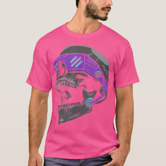Cyberpunk Skull Tode Kopf Skelett Todesmetall Go T-Shirt