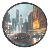 Cyberpunk Skycrapper City Cars