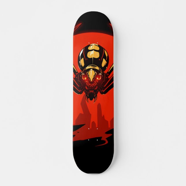 Cyberpunk-Spinne Skateboard (Vorne)