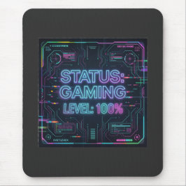 Cyberpunk-Status-Gaming-Level-100-Mauspad  Mousepad