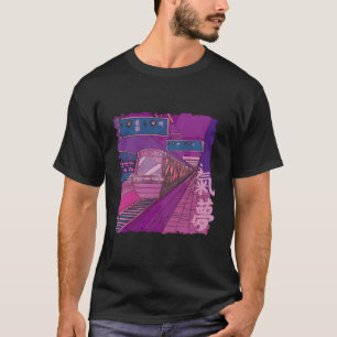 Cyberpunk Tokyo Japanische Vaporwave-Ästhetik-Stra T-Shirt