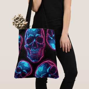 Cyberpunk-Totenkopf-Neon-Synthwave-Glow-Gamer-Goth