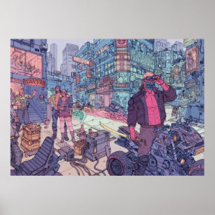 Cyberpunk Tyger Claws Gang Poster