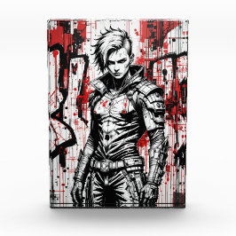 Cyberpunk Warrior Graffiti - Foto Block