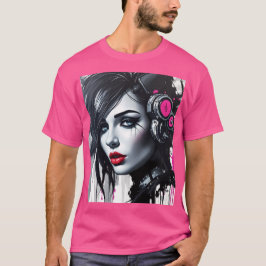 Cyberpunk Woman - Edgy Sci-Fi Art T-Shirt