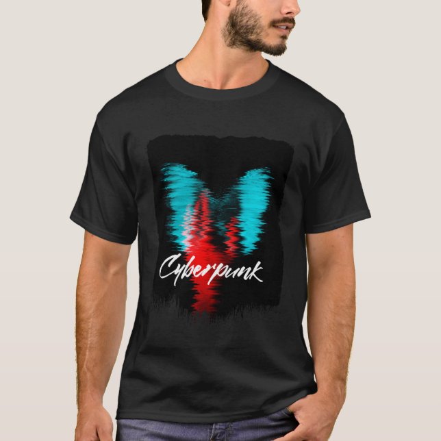 Cyberpunks Japan Streetwear Glitch 80s 90s Sad Vap T-Shirt (Vorderseite)
