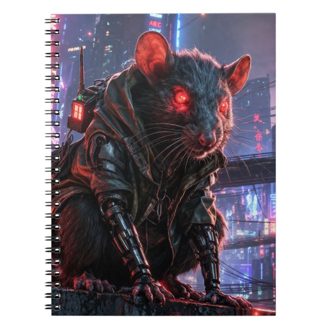CyberRatte Notizblock (Vorderseite)