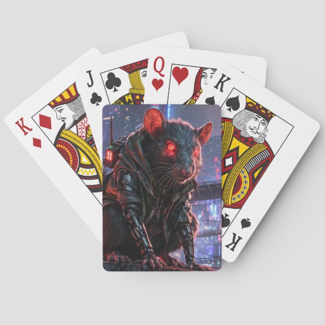 CyberRatte Spielkarten (Rückseite)
