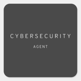Cybersecurity-Agent Quadratischer Aufkleber