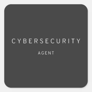 Cybersecurity-Agent Quadratischer Aufkleber
